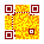 Colorful 3-H QR code encoding "Yellow Submarine"